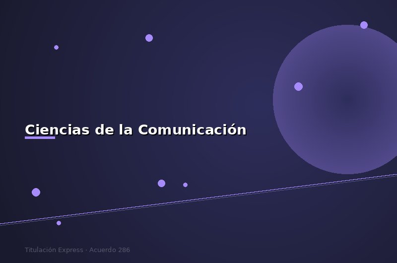 Lic. en Ciencias de la Comunicación