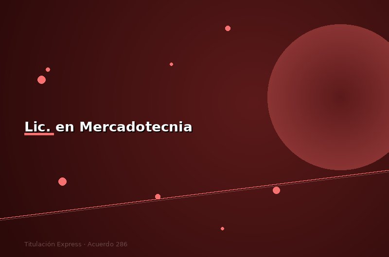 Lic. en Mercadotecnia